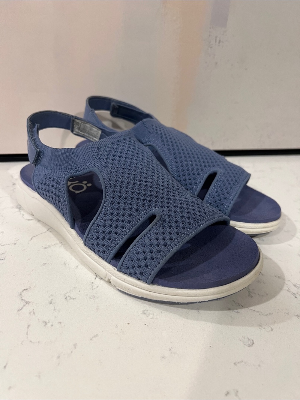 Ryka Lightweight Stretchy Knit Velcro Sandals size 7